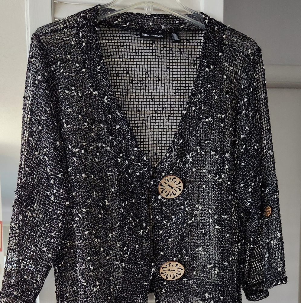 Nina Leonard Cardigan